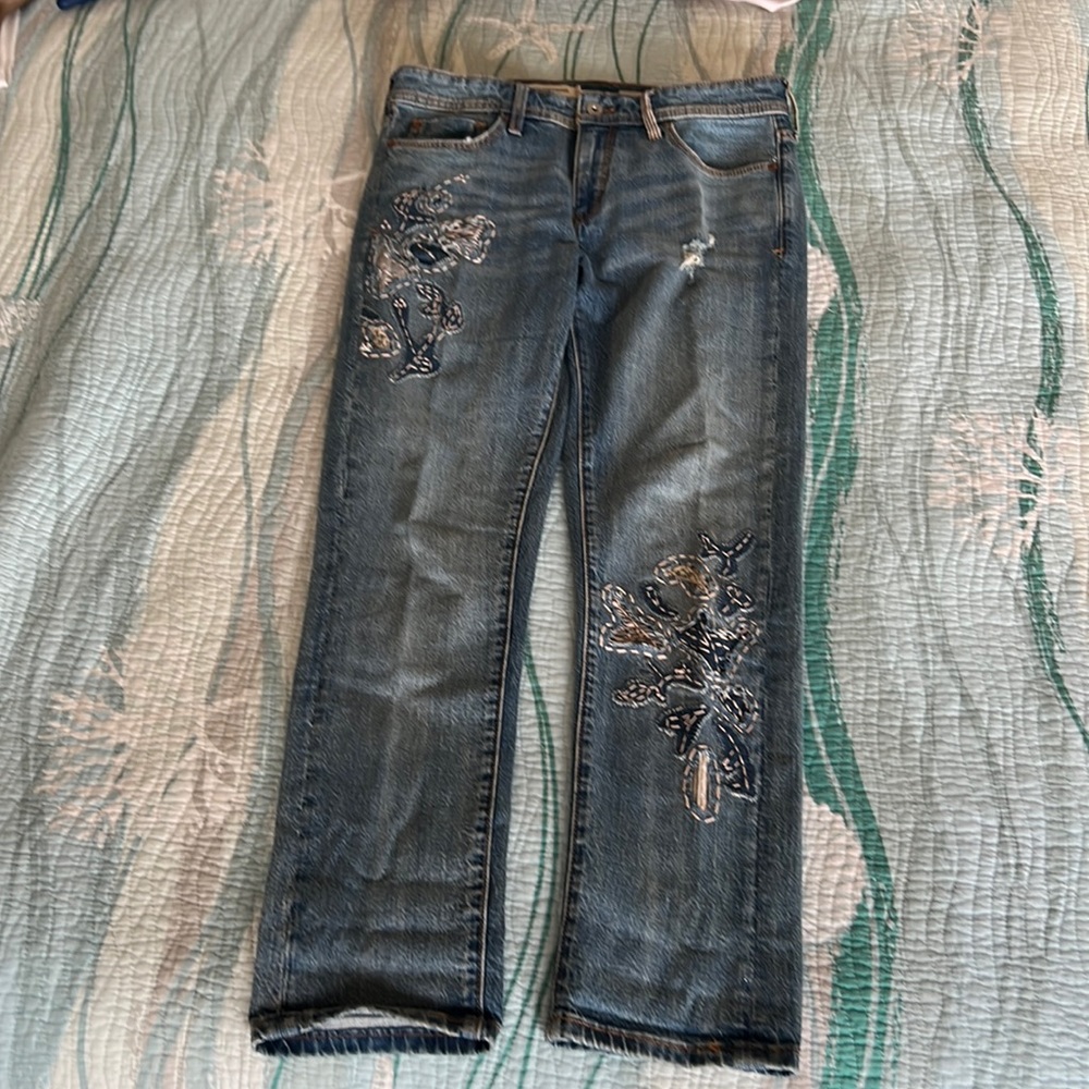 Pilcro by Anthropology slim boyfriend jeans